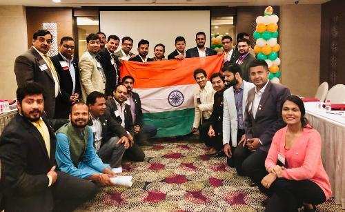 Tricolor rules at BNI Amethyst Udaipur weekly meet | Republic Day celebrated