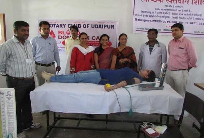 Blood donation camp at Polytechnic College