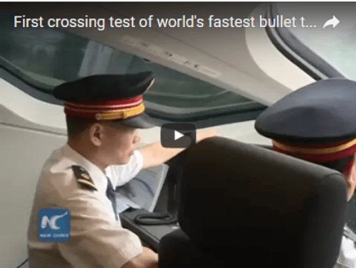 Gone in Seconds!! Fastest Bullet Train Crossing