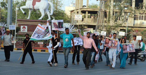 Udaipurites marched for Animal Liberation
