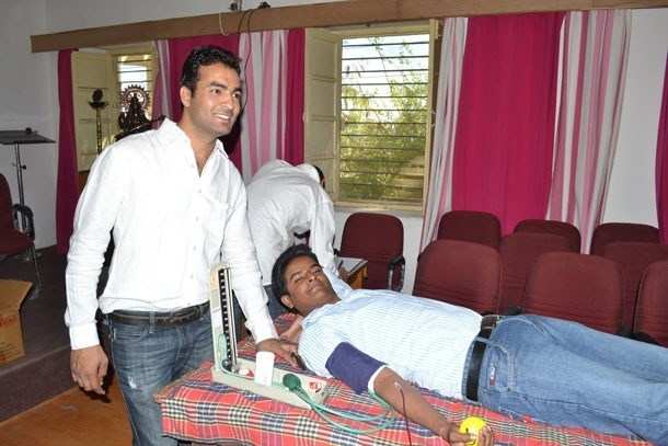 Blood Donation Camps by students and social workers