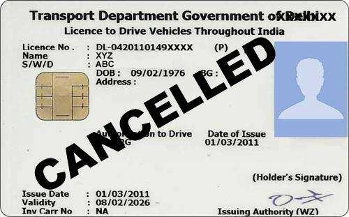 Not following traffic rules!! Driving license to be cancelled