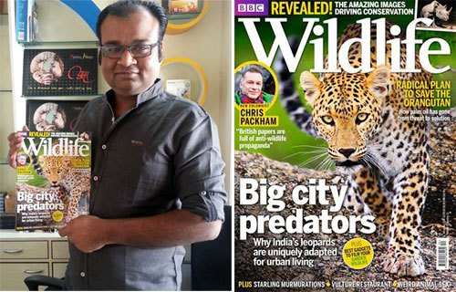 Sharad Agarwal gets his photo on cover of International Wildlife Magazine