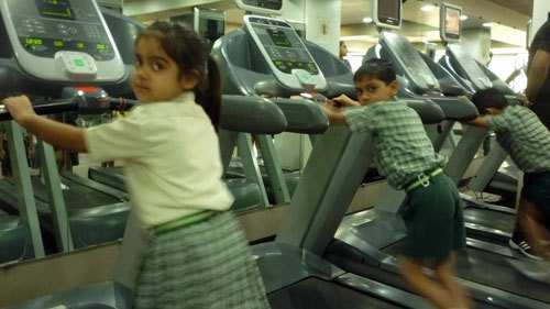 Junior Study Students visit Gym