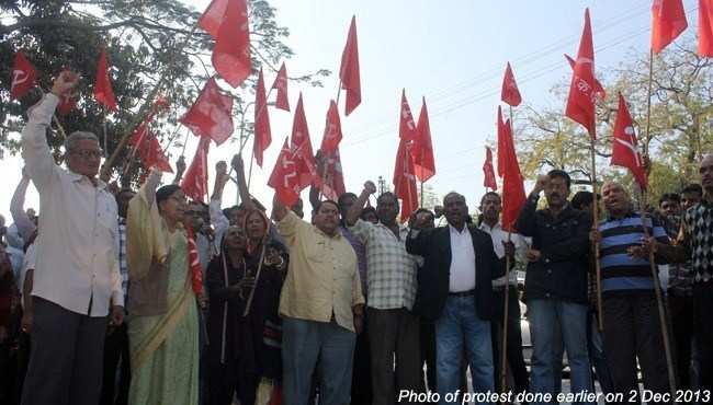 Protest against attack on communist leader