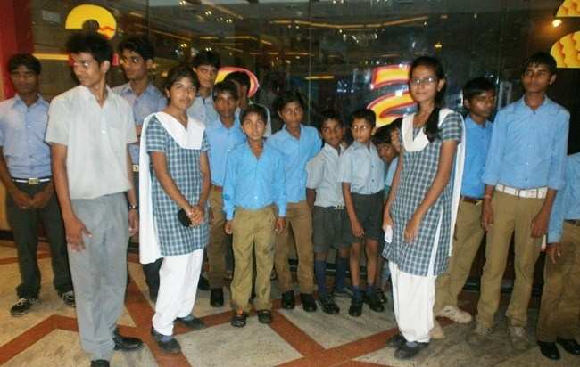 Underprivileged Children treated to Movie Show by students of The Study