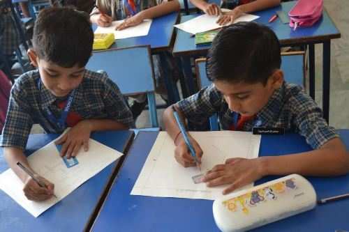 Painting competition held at Seedling as a part of Van Mahotsava celebrations