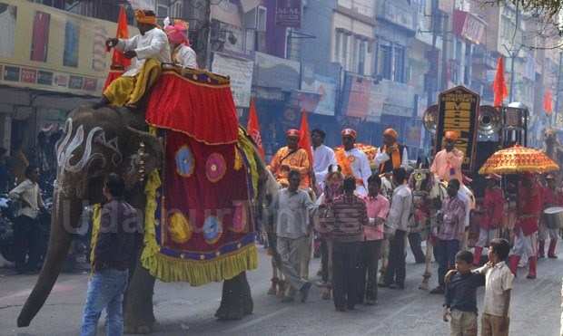Holy Procession on Eve of Mahashivratri in Udaipur