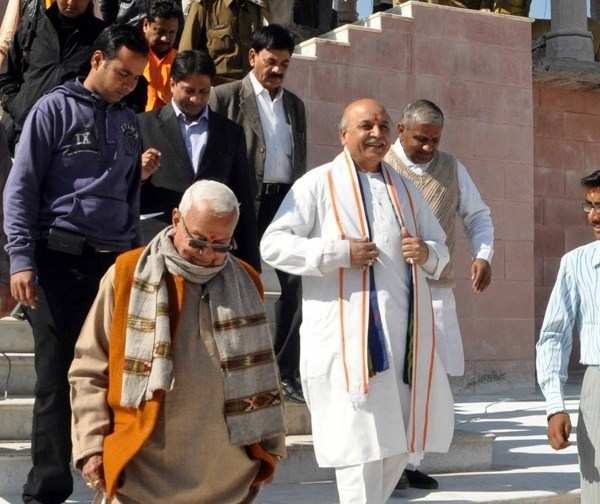 Praveen Togadia arrives in Udaipur