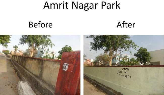 Amrit Nagar Park gets clean