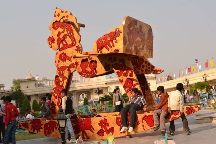 “Where is My Lakdi Ki Kathi”: Udaipur Artist Displays 501 Rocking Horses