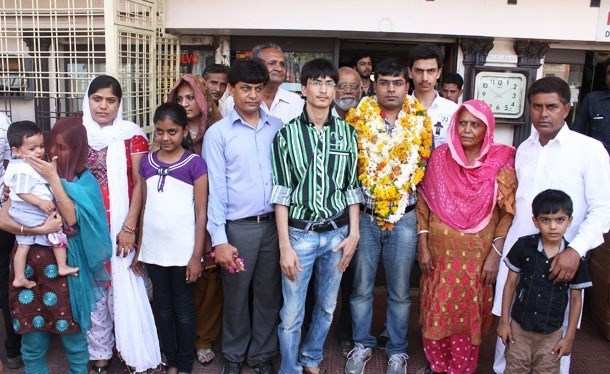Naeem Welcomed by Family, Friends