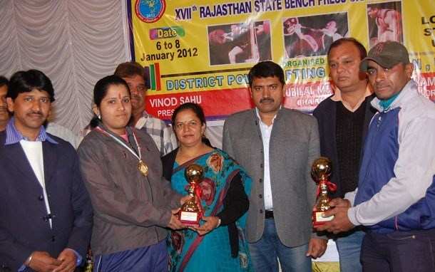Udaipur team are Rajasthan Champions in Powerlifting Competition