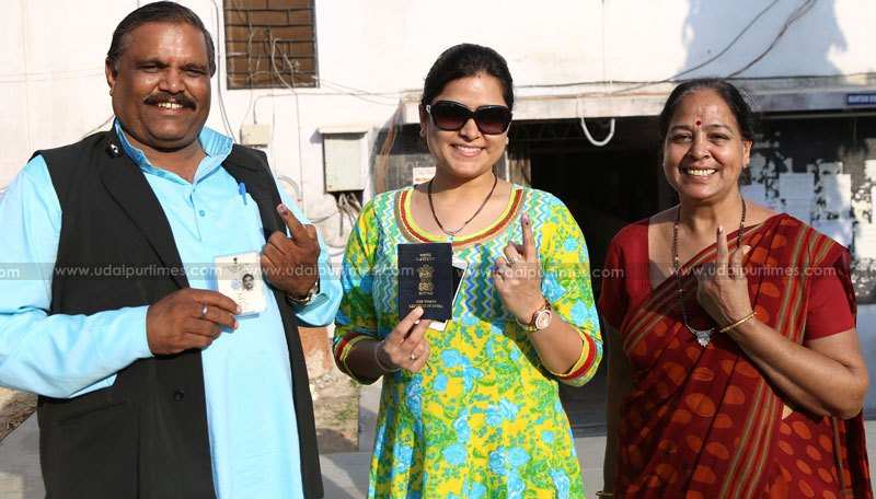 More than 63 Percent Voting in Udaipur