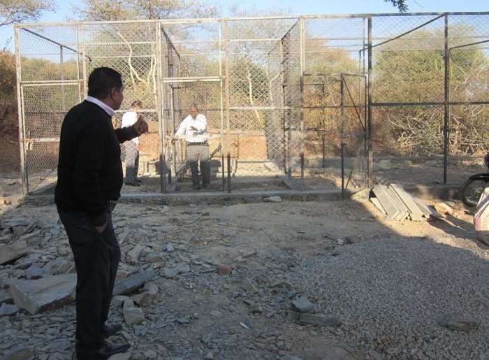Forest officials inspect Wild Life Rescue Center at Biological Park