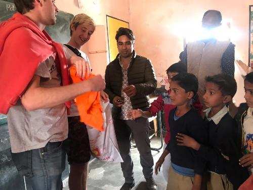 Sweden student delegation to Seedling taken to Kotda for visiting Rural school