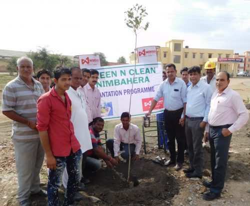 Plantation carried out by Wonder Cement Team