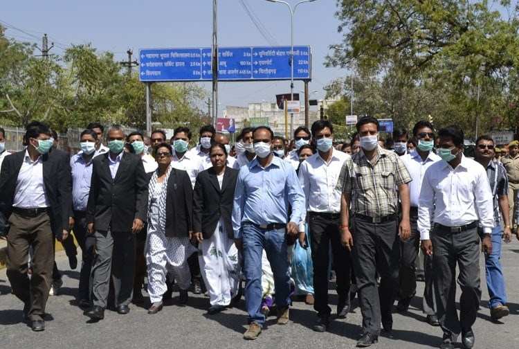 Silent March by Advocates in Udaipur
