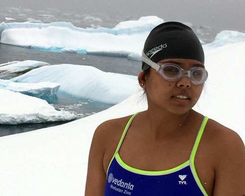 Bhakti Sharma sets World Record in Antarctica Ocean