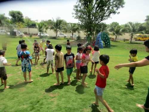 To beat the heat, Water play organised at Witty