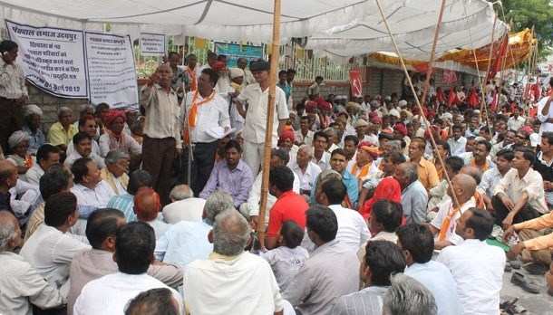 Dalits Protest against Panchayat’s Decision of expelling Families