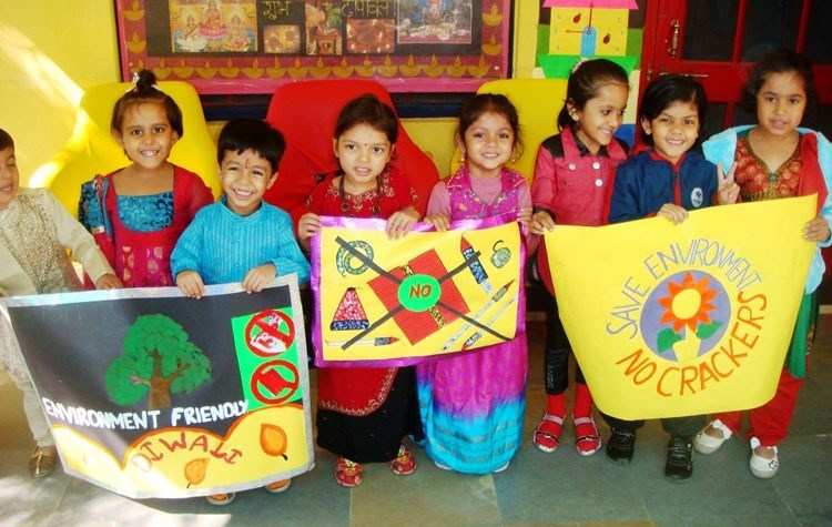 School kids celebrate GREEN Diwali
