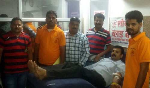 Maharana Pratap Sena members donate 51 units of blood