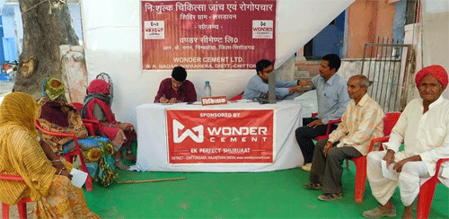 121 villagers benefited at Health Camp by Wonder Cement