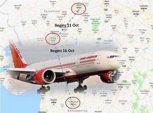 BOARDING BEGINS | Winter Tourism Boost for Udaipur – Air India connects Udaipur to Aurangabad and Jaipur