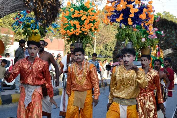 [Photos] 'Makaravilakku Pooja' begins with a religious Procession