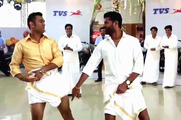 Wow!! Dhoni learns to dance – video goes viral
