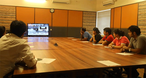 IIM-Udaipur attends Video Conference with President of India