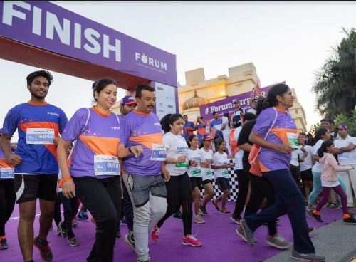 [Photos] Biggest Running Event in Udaipur | 990 runners at Forum Purple Run Marathon