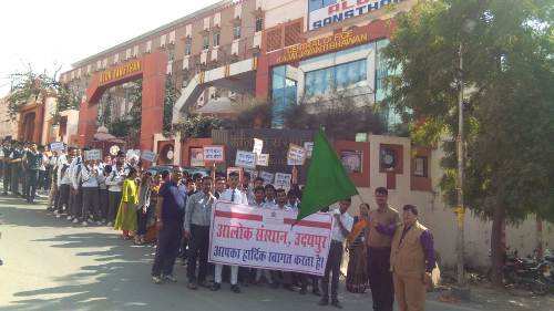 Rally for voting awareness by Alok School
