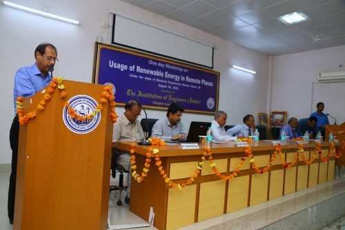 One Day Workshop on Renewable Energy conducted by Institution of Engineers