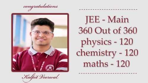 Udaipur’s Kalpit Veerwal in Limca Book For 100 Per Cent in JEE-Mains