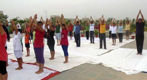 World Yoga Day at Wonder Cement