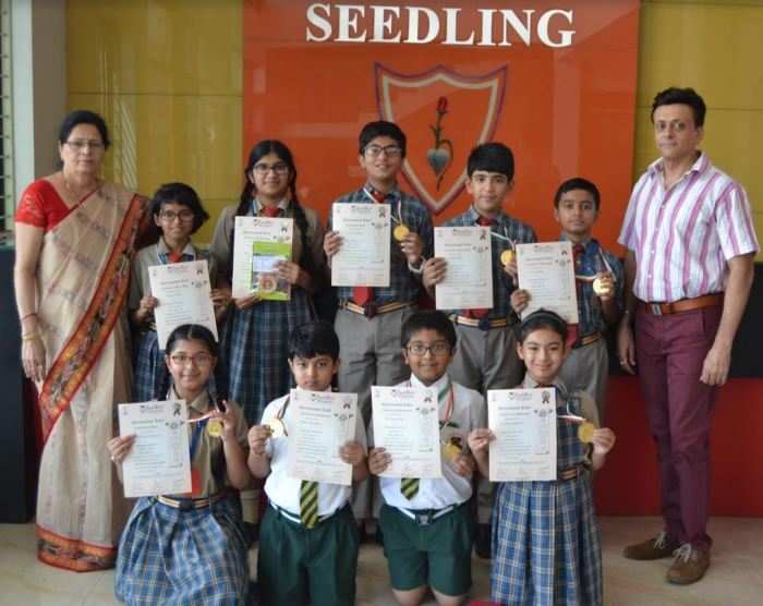 Students of Seedling perform at International Spell Bee contest