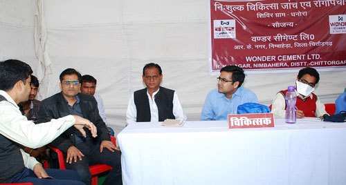 180 patients benefited in Health Camp organized by Wonder Cement
