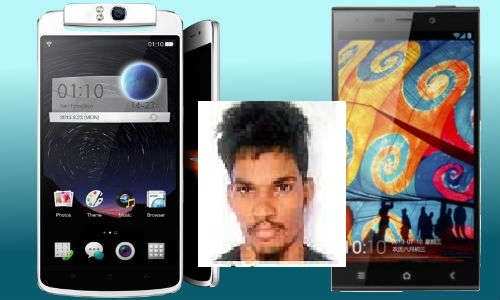 Mobiles stolen by a man running naashta centre