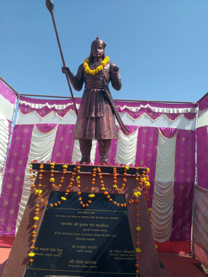 Maharana Pratap’s statue unveiled at Railway Station