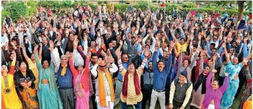 Laughter yoga day celebrated on Sunday