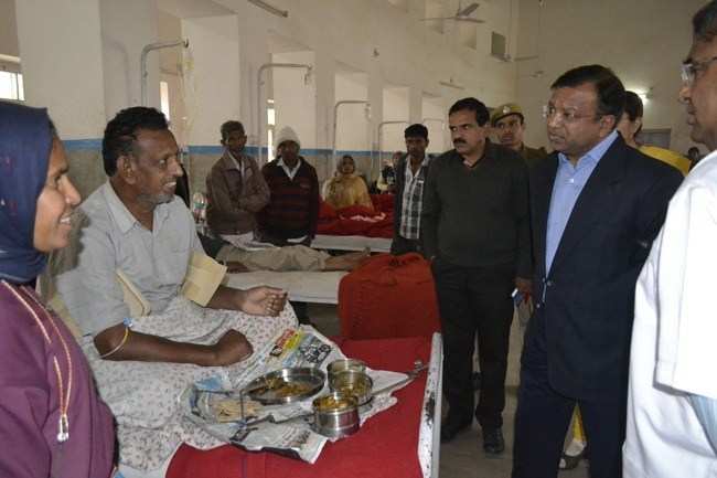 Dr. Subodh Agarwal checks state of MB Hospital