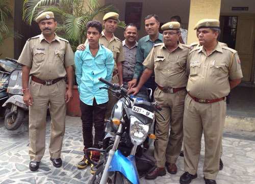 Bike thief arrested from Surajpol