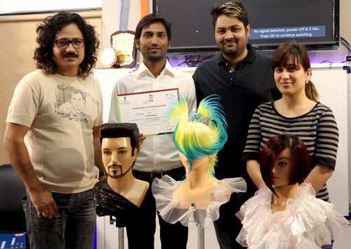Pradeep tops World Skills India Hair Dressing Competition