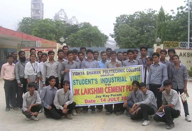 Polytechnic students visit J.K. Lakshmi Cement Plant, Sirohi