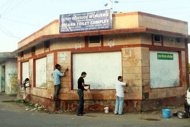 Action Udaipur: Public Toilet gets free from Ugly Posters