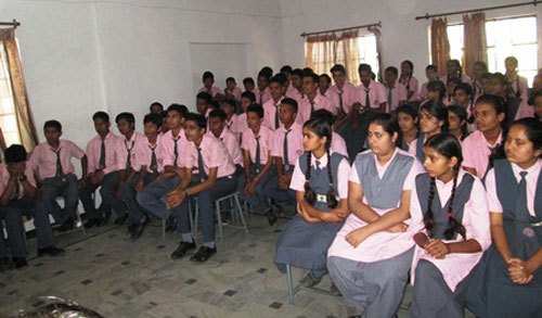 Action Udaipur introduce themselves to School Students