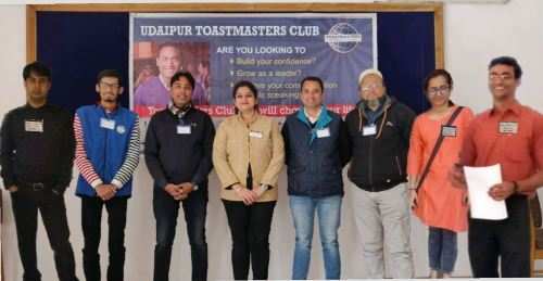 Vikas appointed President of Udaipur Toastmasters | Executives for H1-2019 elected