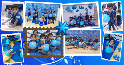 Toddlers of Witty celebrate ‘Blue Day’